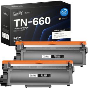 TN660 Compatible Toner Cartridge Replacement for TN660 TN-660 TN 660 TN630, Compatible with HL-L2300D HL-L2380DW HL-L2320D DCP-L2540DW MFC-L2700DW MFC-L2685DW Printer (2 Black Toner)