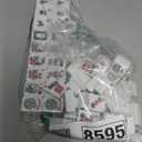 1.2" American Mahjong Tiles, 166 Tiles with White Color (Tiles Only, No Dice and Other Accessories)
