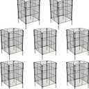 8 Pack Plant Protectors from Animals, 32Pcs DIY Plant Cages 12.6"x12.6"x16", Chicken Wire Garden Animal Barrier, Keep Rabbits & Chipmunks Out for Vegetables, Shrubs & New Plants