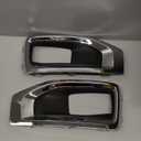 NewYall Chrome Front Left and Right Fog Light Trim Cover for GMC Yukon/Yukon XL Sport Utility 2015-2020