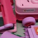 Liberry Doctor Kit for Toddlers Ages 2 3 4 5, Pretend Kids Doctor Playset with Cart, Costume and Stethoscope, Role Play Medical Toys Birthday Gift for Girls Boys (Pink)