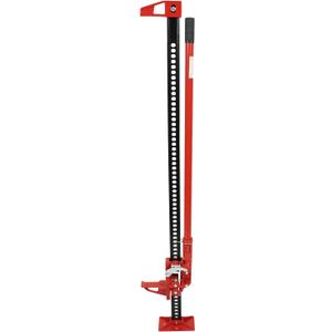 60 Inch Farm Jack - Heavy Duty 6600LB/3 Ton Capacity Off-Road High Lift Ratcheting Utility Jack for Trucks, Jeeps, Tractors, SUVs, All-Terrain Bumper Lift, Red