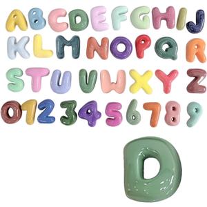 4 Inch Gypsum Letter or Number for Wall Decor, Single Alphabet or Digit for Home Decor Party Decoration Name Signs, Birthday Gifts for Boys Girls (Letter D)