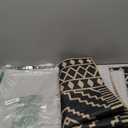 Lahome Bijou Moroccan Easy Jute Carpet, 3x5 Indoor Outdoor Entryway Patio Rug 3x5 Farmhouse Black Washable Living Room Rug, Non Slip Indoor Outdoor Carpet for Patio Courtyard Deck