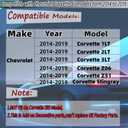 Front Bumper Lip Splitter Spoiler Fit for Chevy Corvette C7 2014-2019 Accessories 1LT/ 2LT/ 3LT/ Z06/ Z51/ Stingray/Grand Sport, Carbon Fiber Style 4pcs Air Chin Body Kit