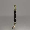 PetBonus Dog Collar Safety Clip, Waterproof Backup Safety Strap for Dog Harness to Prong Collar, Odor Proof Double Ended Clasp Leash Connector for Training Walking (Black)