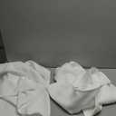 LAMIT Short Linen Curtains 40 Inches Long for Small Window, Rod Pocket Linen Privacy Drapes Light Filtering Semi Sheer Window Panels for Kitchen Bedrooom, 2 Panels (29 x 40 Inch, Ivory White)