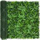 40"x120"(34 SQFT), Artificial Green Grass Wall Boxwood Plant Roll | UV Resistant Fake Leaves, Faux Ivy Privacy Hedge, Fence Screen Backdrop for Garden, Indoor Outdoor Wall Decor Covering