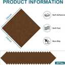 Peel and Stick Carpet Tiles 24x24 Inch, 20 Tiles Large Self Adhesive Carpet Squares, 4.5mm Thick Waterproof Stick On Floor Tiles for Basement, Classroom, Easy DIY Flooring, Brown