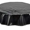 2 pcs Round Tablecloth in Solid Black