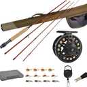 Aventik Extreme Fly Fishing Combo Kit 0/1/2/3/4/5/6 Weight Starter Fly Fishing Rod and Reel Kit Outfit with One Travel Case