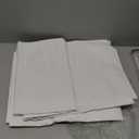 H.VERSAILTEX Linen Look 100% Blackout Curtains 63 Inches Long for Bedroom Full Light Blocking Rod Pocket Linen Textured Thick Window Curtain Drapes with White Backing, Pure White, 2 Panels