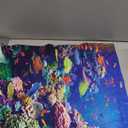 AWERT Undersea Theme Aquarium Background 30x18 inches Vinyl Colorful Coral Tropical Fish Underwater World Fish Tank Background