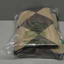 Lessymo Checkered 3x5 Outdoor Patio Rug, Washable Easy Jute Rugs for Entryway Indoor Outdoor Living Room Carpet, Farmhouse Non Slip Door Mat for Backyard Bedroom, Diamond Black/Beige (Black/Checker Board-1)