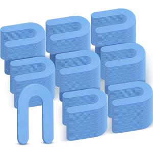 Thyle 1500 Pcs Horseshoe Shims Tile Spacers Blue Tile Spacers 1/16 Inch Structural U Shape Plastic Shims for Leveling