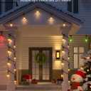 XMCOSY+ Smart Outdoor String Lights, 123Ft Patio Lights Waterproof, App Control, Compatible with Alexa, RGBCWIC Color Changing LED String Light for Outside (Black)