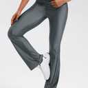 JOYSPELS Flare Yoga Pants for Women High Waisted Casual Pants with Back Pocket Lightweight Workout Bootcut Leggings for Gym, Casual, or Lounge Wear (Gray, M)