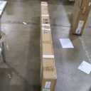 Fredbeck 36x84 inch White Barn Door with 6.6FT Sliding Door Hardware Kit Included & Handle, Solid, MDF, PVC Surface, DIY Assembly, 5-Panel, Fit 33in-34in Opening