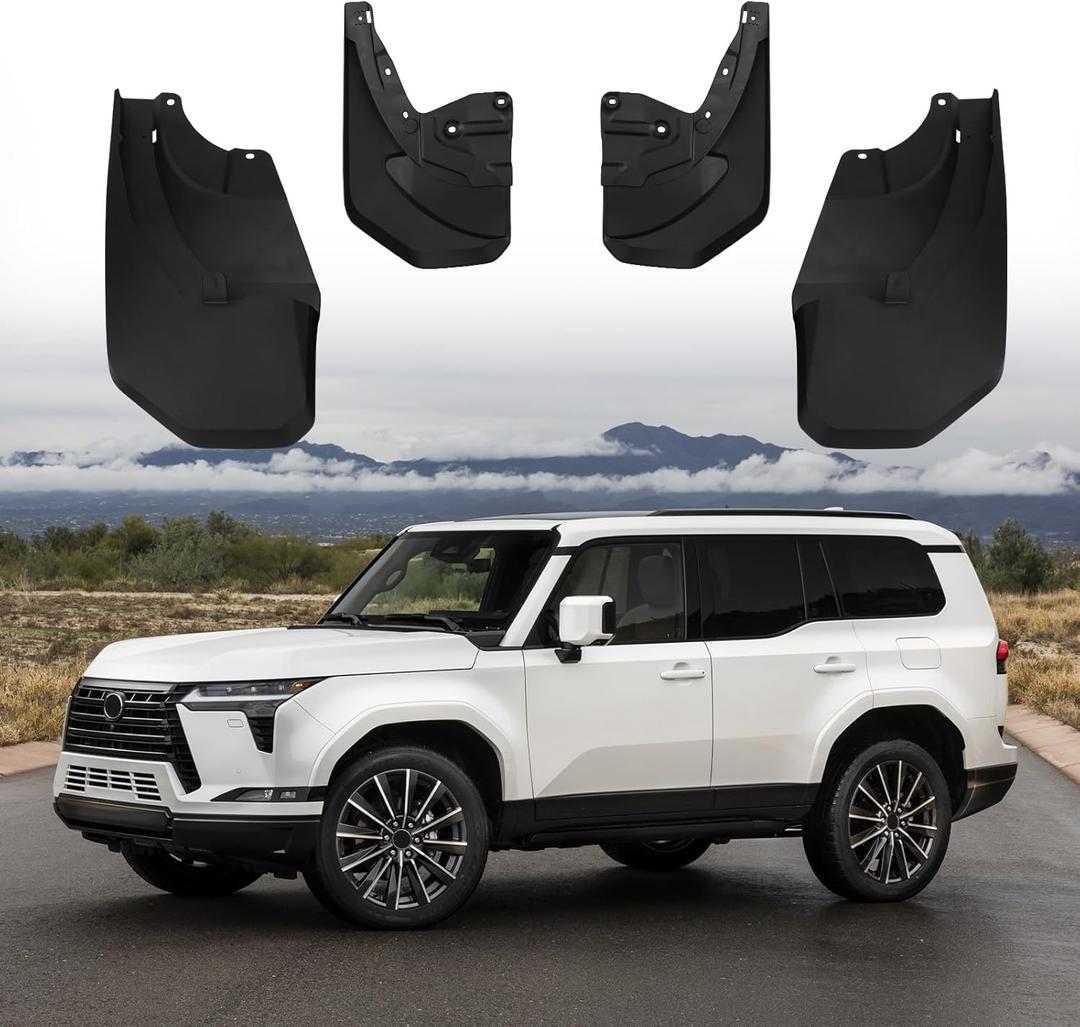 Mud Flaps Splash Guards for 2024 2025 Lexus GX550, Durable ABS Material, No-Drill Installation, Protects Against Mud, Rocks, and Debris, Front & Rear Fender Liner (4PCS)