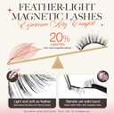 LASHVIEW Upgrade Magnetic Eyelashes with Applicator Reusable Soft Magnetic Eyelashes Natural Look No Glue Needed Lashes Kit Easy to Wear and Remove(A02)
