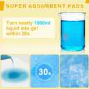 Bedside Commode Liners with Pads | 100 Commode Bags+100 Absorbent Pads | Leak-Guard | Rapid Absorption | Lemon Scented | Bedpan | Bedside Commode | Camping Toilet (Yellow+white)