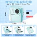 Kids Camera Instant Print Color Photos, Dual-Lens Instant Print Camera for Kids, Toddler Portable Travel Digital Camera Toy for 6 7 8 Year Old Boys Girls Christmas Birthday Gifts 64GB Card