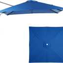 COWVIE Umbrella Canopy Replacement for 8 Ribs Patio Umbrella, Outdoor Table Parasol Replacement for Yard, Canopy Only