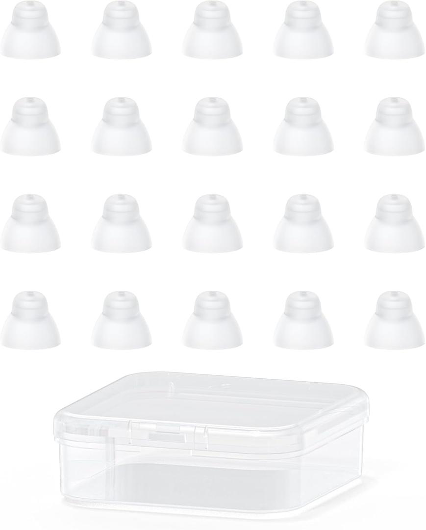 Hearing Aid Domes, Single Layer Umbrella-Shaped Ear Tips for ITC,CIC and RIC Hearing Amplifier Earplugs Replacement Accessories (Small 2pcs)