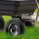 2 Pack 13 Inch Flat-Free Tires for Gorilla Cart, Heavy Duty Solid Replacement Wheels With 5/8 Inch Bearings for Wheelbarrow, Trolleys, Hand Trucks, Utility Carts