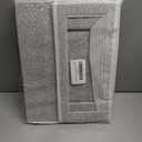 ULG 1 Pack Over Door Organizer with 5 Large Pockets 10 Mesh Side Pockets, 44 lbs Weight Capacity Hanging Storage Organizer with Clear Window for Kids Toys, Shoes, Diapers, Grey, 5 Layer