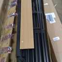 Bellemave Twin XL Loft Bed Frame with Storage Stairs, Beside Shelf & Wardrobe, Metal Loft Bed Twin XL with USB Ports & LED Light, Large Under-Bed Space Loft Beds for Adults, Teens, Kids, Black Natural