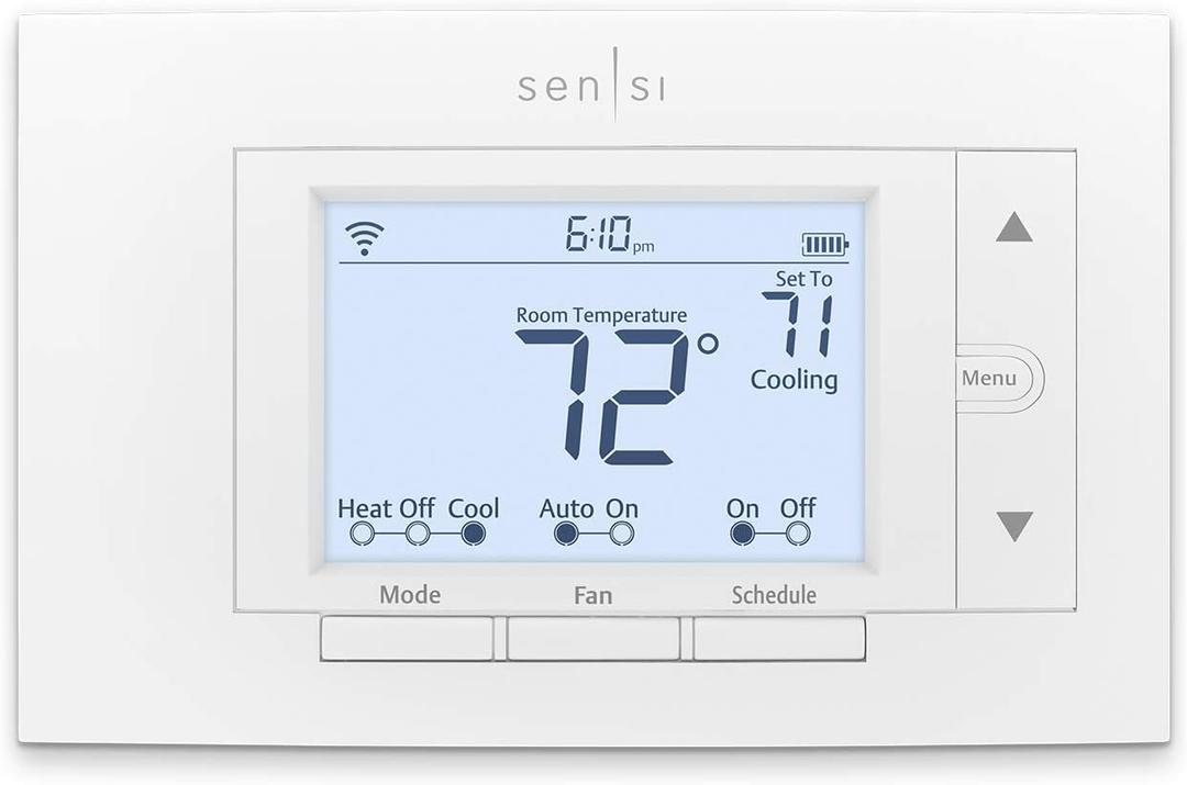 Emerson Sensi Wi-Fi Smart Thermostat for Smart Home, Pro Version, Works with Alexa, Energy Star Certified