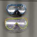 Freela Kids Swimming Goggles for 4-16 with Nose Cover, Anti-Fog No Leakage Swim Mask 180 Clear Vision Beach Pool Goggles (Purple & Blue Black)