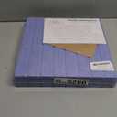 Bumusty Large Cork Board Alternative-36 x 24" Felt Bulletin Board Tiles, with 30 Pushpins, 40 Adhesive Tabs, 6-Pack Slat Wall Paneling, Cork Boards for Office Push Pin Board-Soft Periwinkle