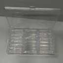 Acrylic jewelry box, jewelry desktop storage box, transparent dust-proof and moisture-proof jewelry finishing box, portable flip box +21 independent bracelet boxes.