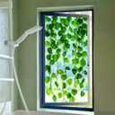 3 x Stained Glass Window Film Spring Vine Pattern Window Privacy Film Sticker 17.7x39.3 inch Home Decorative Cling Sun Blocking Decor for Home Office Glass Partitions