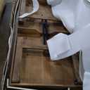 Flash Furniture Hercules Series 7' x 40" Rustic Solid Pine Folding Dining Table, Rectangular Antique Farmhouse Dining and Event Extension Table