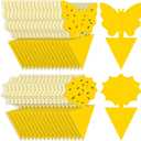 Fruit Fly Traps Fungus Gnat Traps Yellow Sticky Bug Traps 36 Pack No Harm and Odorless for Indoor Outdoor Use Protect The Plant