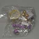 24Pcs Butterfly Cake Topper Purple Butterfly Golden Crown Cake Decorations with Ball Cake Toppers for Baby Shower Birthday Party Supplies