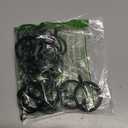 Openable Curtain Rings with Eyelets, 1.25inch Heavy Duty Rustproof Metal Drapery Rings,Shower Curtain Rings 24pcs Black Zocang
