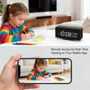 Clock Camera–Indoor Security Camera, Nanny Camera with 2K HD Video,AI Motion Alerts,Digital Clock, Night Vision, 5G&2.4G, Bluetooth Setup,Local & Cloud Storage