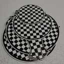 2 Pcs Race Car Party Favors 3-Tier Cupcake Holder, Two Fast Birthday Decorations Cupcake Stand for 24 Cupcakes, Kids Boys Black and White Checkered Flag Cars Theme Party Supplies