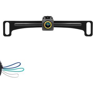 AHD 1080P Backup Camera,2K Fisheye Lens Waterproof Wide View Angle Metal Reverse CCD,HD Night Vision Parking Assist License Plate Camera Rear View Camera Three Control for Truck SUV RV