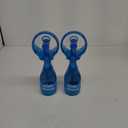 O2COOL Deluxe Handheld Battery Powered Water Misting Fan (Light Blue) 2 Pack