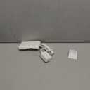 Flat Extension Cord Short 3ft, ETL Listed, NUTICT 3 Prong Indoor Extension Cord Flat Wall Plug with Outlet Cover, 13A/1625W, 900J Surge Protector, Small Outlet Extender for Kitchen Bathroom, White