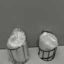 Luxspire Bathroom Cup Dispenser, 3-5oz Dixie Cup Dispenser, Metal Dixie Cup Holder, Disposable Paper Cup Holder for Bathroom, Cotton Pad Holder, Guest Bathroom Essentials, Black, 2 Pack