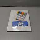 6pack Dry Erase Board 9"x12"with Lines and Blank Surface Learning,Math,Writing Teacher & Homeschool Supplies Mini Whiteboard Erasers Included Colors pens