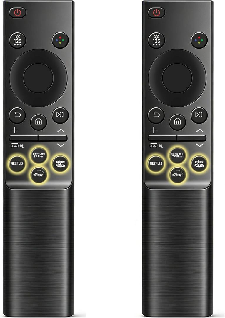 2 x Replacement for Samsung Smart TV Remote Control, Pack of 2, Universal Samsung Remote 2026-2018, BN59-01388A, for CU7000/DU7200, Crystal UHD, Frame, QLED, OLED, Neo QLED Smart TVs