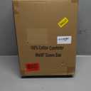 Cosybay Queen Feather Down Comforter, All Season Soft Cotton Cover, Medium Warmth 9090,Grey