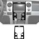 JeCar for F150 Carbon Fiber Interior Center Console Dash Panel Cover Trim Fit for Ford F150 Raptor 2013-2014 Interior Accessories